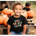 thumbnail image 3 of One Groovy Dude Peace Adorable 1st Birthday Shirt for Infant Baby Boys First Birthday Outfit Black Shirt 18 Months, 3 of 7