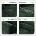 thumbnail image 5 of 101" Sectional Cloud Couch for Living Room, Boneless L Shaped Sofa with 26.4" Deep Seat, Side Pockets and Curved Armrests, No Assembly Required, Green, 5 of 9