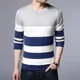 thumbnail image 3 of Camiseta ajustada para hombre, jersey ajustado, camiseta para hombre, cuello redondo, manga larga, sudaderas, tops, talla XL, marca alta, informal, normal, oferta, redes sociales, emo, 3 of 5
