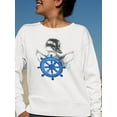 thumbnail image 2 of Cute Duckling Sailor.  Sweatshirt Women -Image by Shutterstock, Female Large, 2 of 4