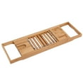 thumbnail image 3 of 1Pc Extendable Bamboo Bathtub Rack Shelf Bathroom Shower Tub Book Reading Tray Stand, 3 of 10