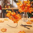 thumbnail image 5 of Halloween Artificial Branches, Fall Maple Leaf Decoration, Thanksgiving Home Decor, Autumn Harvest Accent, Pumpkin Floral Arrangement, Vase Filler Ornament, Seasonal Party Display, 5 of 7