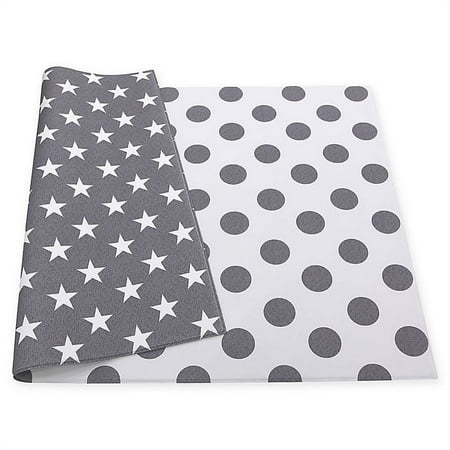 UPC: 0885637005488 | BABY CARE Dots and Stars Reversible Baby Play Mat in Grey