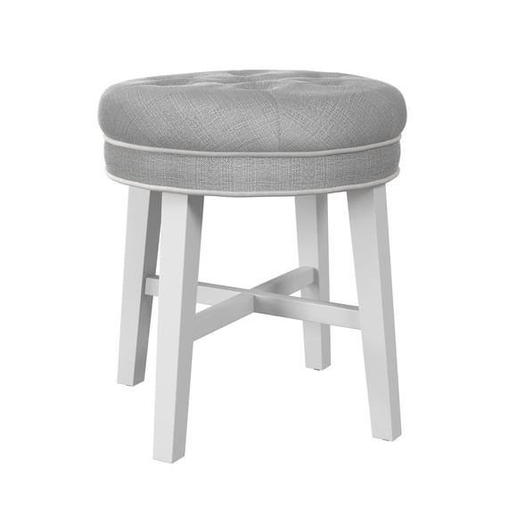 Hillsdale Tabouret de Coiffeuse Sophia, Lin Gris
