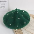 thumbnail image 2 of Douhoow Toddler Girls Beret Cap Lovely Pearl Beanie Hat Kids Girl Winter Hat, 2 of 2