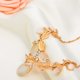 thumbnail image 4 of Chapado En Oro Colgante De Cristal Opal Clavícula Cadena De Joyería Collar De Gargantilla Sunnimix collar de la clavícula, 4 of 7