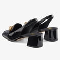 thumbnail image 6 of FSJ Women Elegant Closed Square Toe Chunky Low Heels Slingback Pumps Slip On Loafers Ladies Office Business Shoes Size 5 Black, 6 of 6