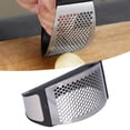 thumbnail image 4 of Hand Garlic Press, Kitchen Garlic Press Stainless Steel+PP Ergonomically Designed Easy To Operate  For Restaurant For Kitchen, 4 of 8