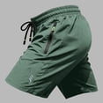 thumbnail image 5 of Homeyce Men's 5 Inch Running Athletic Shorts Quick Dry Elastic Waist Shorts Workout Anti-Chafe Gym Hiking Shorts with Pockets Drawstring Clothes,Green L, 5 of 5