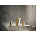 thumbnail image 2 of Kohler K-37893-4-2MB Hint Widespread Bathroom Sink Faucet, Bathroom Faucets, 1.2 GPM, Vibrant Brushed Moderne Brass, 2 of 4