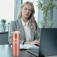 thumbnail image 5 of Boss Day Gifts-Boss Lady Skinny Tumbler, Boss Lady Gifts for Women, Boss Gifts for Boss Lady Boss Female Gag Female Friends on Christmas Birthday, 20oz Stainless Steel Tumbler with Lid, Rose Gold, 5 of 6