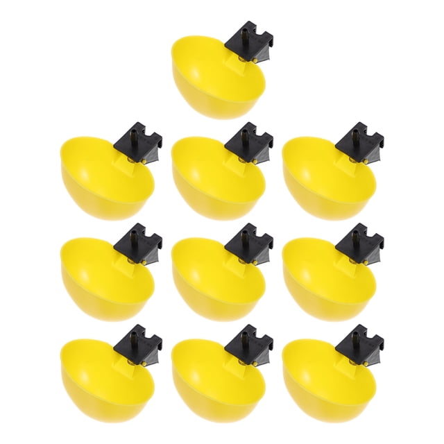 BESTYASH 10Ud Automático De Para Y Pollos Plástico Amarillo Duradero