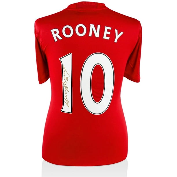 Wayne Rooney Manchester United Autographed 16 17 Red Jersey Icons Fanatics Authentic Certified Walmart Com