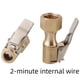 thumbnail image 2 of Adaptador de inflado de válvula de automóvil para pistola de presión de inflado rápido de neumáticos con boquilla de aire de cobre, 2 of 4