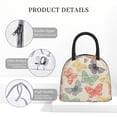 thumbnail image 4 of Pofeuu Butterfly Print Lunch Bag for Adult Insulated Lunch Box,Leakproof Cooler Food Lunch Containers Reusable High Capacity Lunch Tote Bags-One Size, 4 of 6