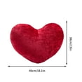 thumbnail image 3 of Moocorvic Valentine's Day Heart Pillow, Decorative Pillow Cushion for Anniversary Valentine's Day Gifts, Bedroom, Living Room, Sofa, Holiday Decor, 3 of 6