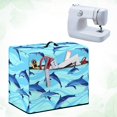 thumbnail image 4 of HELLHERO Dolphin Pattern Sewing Machine Dust Cover with Tote Handle Easy Clean Stylish Protective Cover, 4 of 8