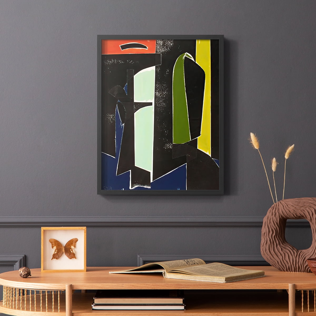 Spanish Arches Framed Print in Black Solid Wood Framed Print No Nail Hanging
