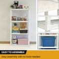 Hyper Tough 4Tier Shelving Unit, W30 x D14 x H57" Multipurpose Home