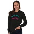 thumbnail image 3 of Cute Dancer Gymnast Mermaid Lover Women Plus Size Long Sleeve Graphic Tee Brisco Brands 2X, 3 of 5
