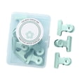 thumbnail image 4 of HILABEE 8 Pieces Small Bull Clips Mini Metal Binder for Planner Pages Bags Documents Green, 4 of 9