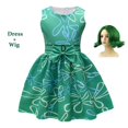 thumbnail image 1 of Disfraz de princesa Disney Inside Out Joy Disgust + peluca para niñas, para Halloween, carnaval, cumpleaños, disfraces de felicidad, 1 of 5