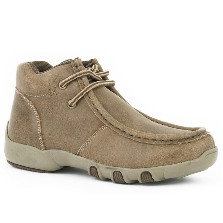 Roper Bode Kids Boys Tan Leather Chukka Boots 2 Walmart