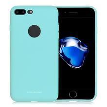 Funda de Silicon Suave Molan Cano Para Iphone 7 | 8 Plus Con Orificio Menta