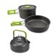 thumbnail image 3 of Utensilios de cocina al aire libre Camping Cocina Cocina Kit Kit de utensilios de cocina Portátil plegable Mango aislado Pan Mochilero Hervidor de agua Verde 3 piezas sidaley OD003503-03B, 3 of 7