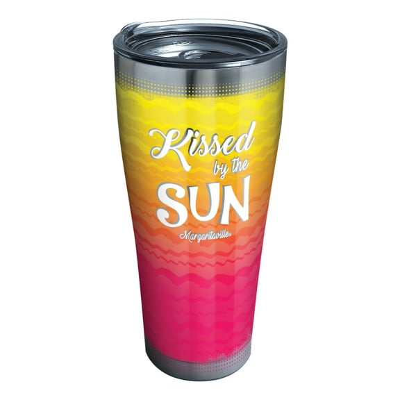 Tervis Margaritaville - Kissed By Sun Triple Walled Insulated Tumbler Travel Cup Keeps Drinks Cold & Hot, 30oz, Stainless Steel