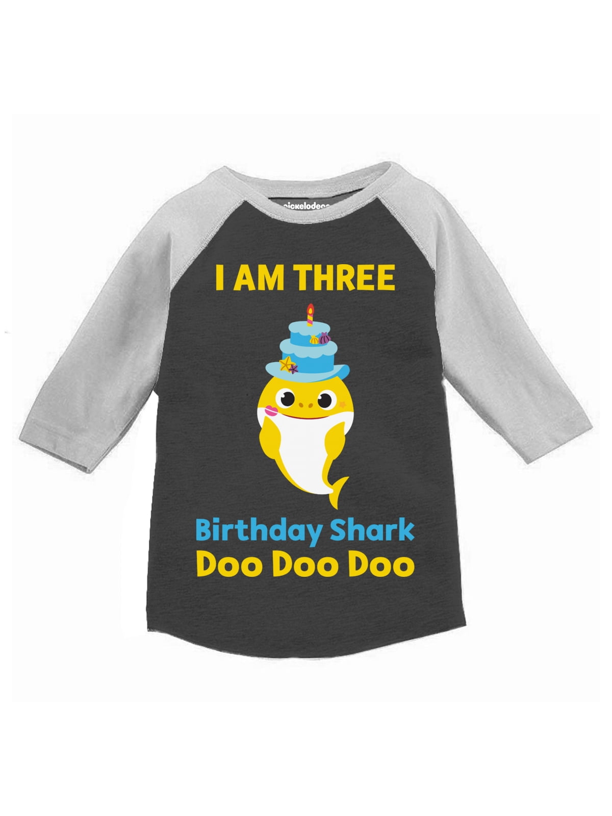 Baby Shark Doo Doo 3rd Birthday Shirt Long Sleeve Birthday Tee For 3 Years Old 3t Walmart Com