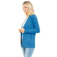 thumbnail image 6 of Made by Olivia Women's Open Front Long Sleeve Classic Knit Cardigan, 6 of 7