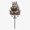 #01Z Hippo, variant on Animal Reading Garden Stake 12in Metal Bookworm Decor, Cute Cat Dog Highland Cow Outdoor Yard Art for Flower Bed Pathway