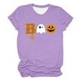 thumbnail image 4 of Sixuan Halloween Shirts for Women, Tshirts Womens Fall Fashion 2024 Plus Size Tops, Women'S Spi Der Print Crew Neck T Shirt, 4 of 4