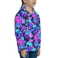 thumbnail image 3 of Daiia Flower Happy Skull for Boys Fashion Hoodies & Sweatshirts with Kangaroo Pocket,Hooded Sweatshirt for Kid, Breathable& Moisture Wicking-Small, 3 of 6