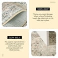 thumbnail image 6 of Jamfeel Vintage Rugs Soft Floral Area Rug Boho Carpet for Living Room Bedroom Home Decor,6'x9',Light Camel, 6 of 7