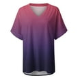 thumbnail image 4 of Birdeem T-Shirt Décontracté Mode Femme Col en V Manches Courtes Ample, 4 of 12