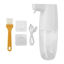 BIMZUC Automatic Soap Dispenser 600ml, Wall Mount Touchless Foam Soap Dispenser with LED Light, 4 Adjustable Settings, Rechargeable for Kitchen Bathroom
