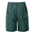 thumbnail image 3 of PIMSSY Men Shorts Corduroy Casual Relaxed Fit Summer Comfort Soft Elastic Waist With Pockets Boho Solid Color Bottoms, 3 of 8