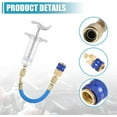 thumbnail image 5 of Oil and Dye Injectors Kit 30ml/1 Oz Hand Push Compressor Manual AC Oil Dye Injector with Quick Coupler 1/4 SAE Connector Car HVAC Compressor Oil Dye Injector Refrigerant Tool, 5 of 7