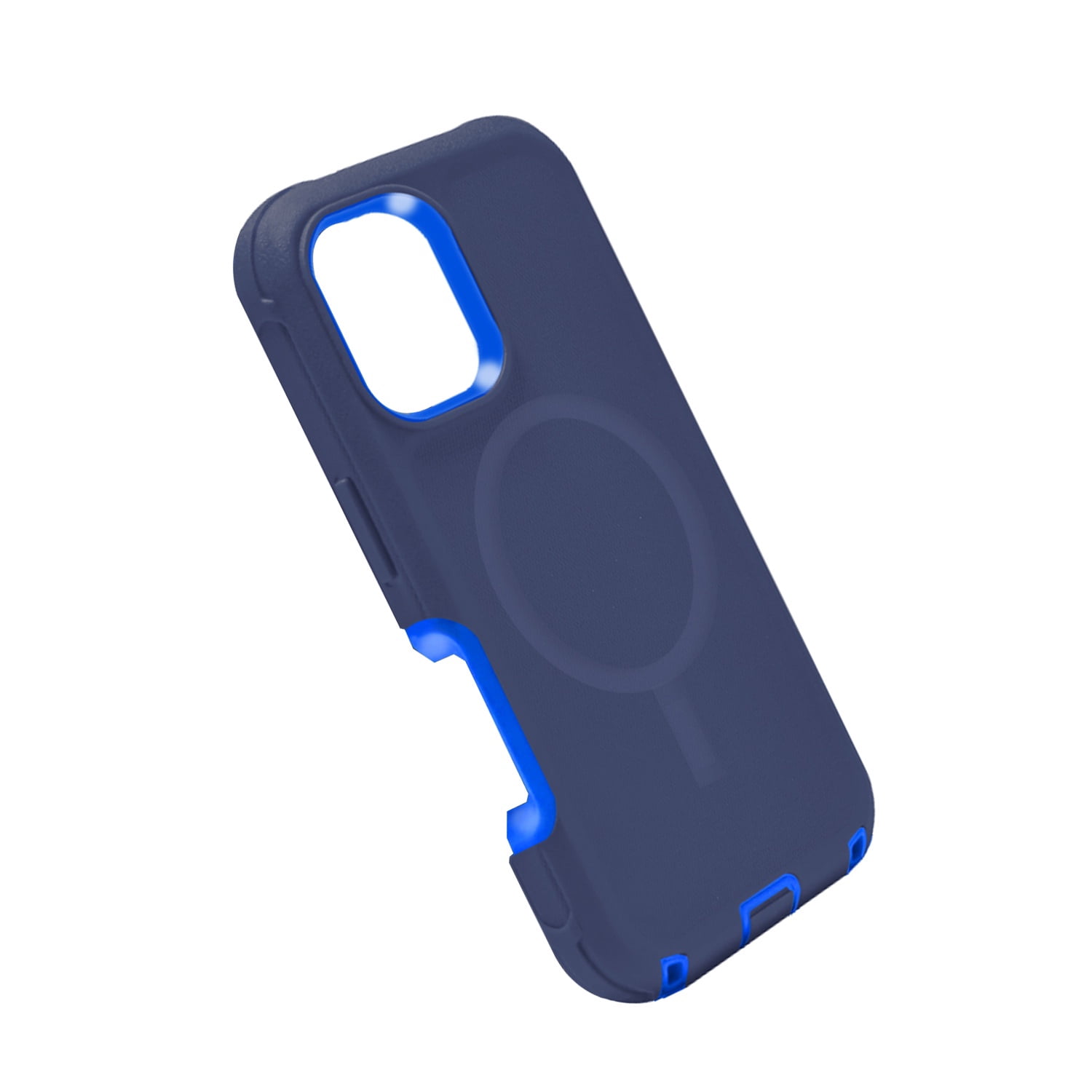Duual Pro Protective Hybrid MagSafe Case for iPhone 17 Pro - Dark Blue & Blue