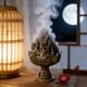 thumbnail image 4 of Juego de Quemadores de Incienso Huecos de Bronce con Tapa y Base Estable. Porta Incienso para Ramadán, Eid, Meditaciones, Yoga, Decoración Del Hogar, Práctica Espiritual. No Incluye Incienso., 4 of 6