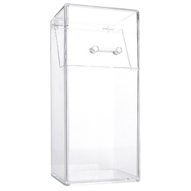 Estuche para brochas de maquillaje con tapa, acrílico, organizador para bolígrafos, portalápices