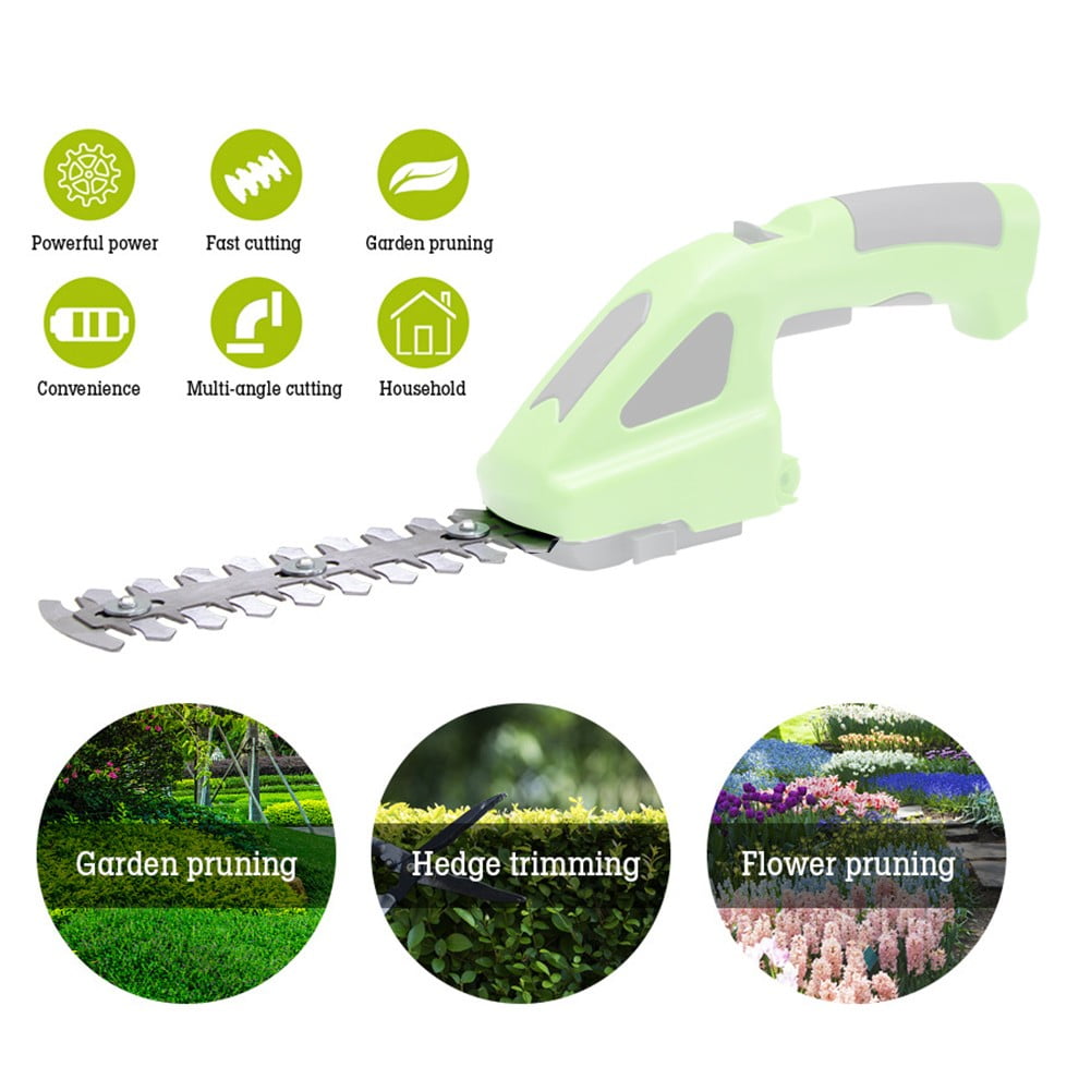 BCLONG Cordless Electric Hedge Trimmer Shear Head Garden Shrub Shear Cutter