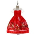 thumbnail image 2 of LNMQLPDBS Christmas Cocktail Dress Christmas Church Dress Red Girls Christmas Dress 4t Dress Church Holiday Party Outfit Girls 14-16 Clothes Kids, Red 8-9 Years, 2 of 8