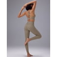 thumbnail image 4 of BALEAF Sweatleaf Adjustable Sports Bras for Women Crisscross Back Longline High Support Yoga Workout Running Athletic Padded Tops Beige L, 4 of 6