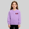 thumbnail image 2 of Bixock Toddler Boys and Girls Tops,Kids Long Sleeve Tops Valentine Heart Print Fleece Lined Round Neck Sweatshirt for Boys Girls 2-12Y Tops, 2 of 5