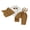 Khaki, variant on Newborn Baby Boy Gentleman Outfit 3Pcs Baby Boys Spring Fall Clothes Long Sleeve Lapel Button Down Bowtie Romper Waistcoat Suspender Pants Sets Baby Boy Baptism Day Wedding Church Outfit