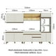 thumbnail image 3 of Madesa Gabinete de Cocina Integral 310 cm Reims Blanco 01, 3 of 10