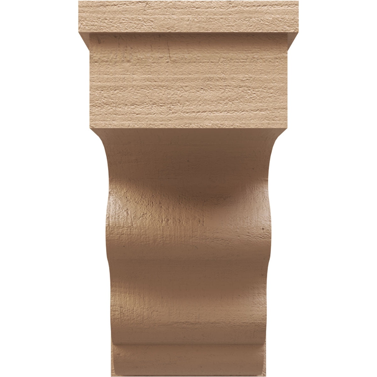 11"W x 22"D x 22"H Classic Highland Rough Cedar Woodgrain TimberThane Corbel, Primed Tan